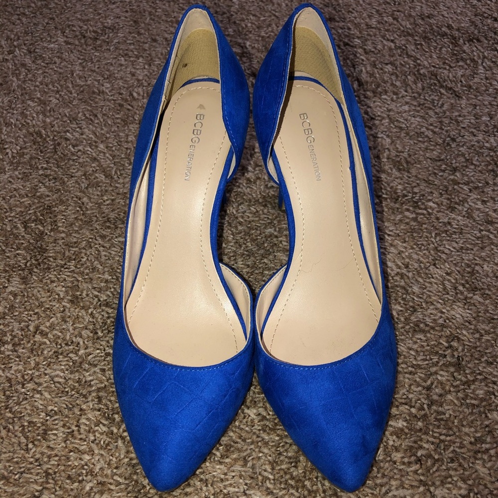 BCNGeneration Blue Heels, Size 7M